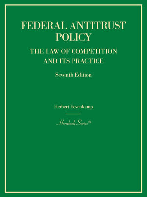 cover image of Federal Antitrust Policy